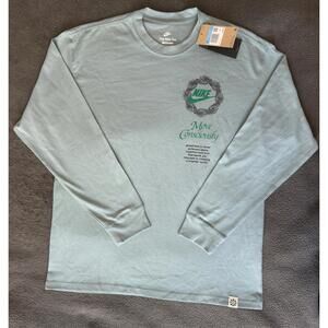 Nike Sustainable Materials Sportswear Long-Sleeve T-Shirt Move Consciously Sz XL